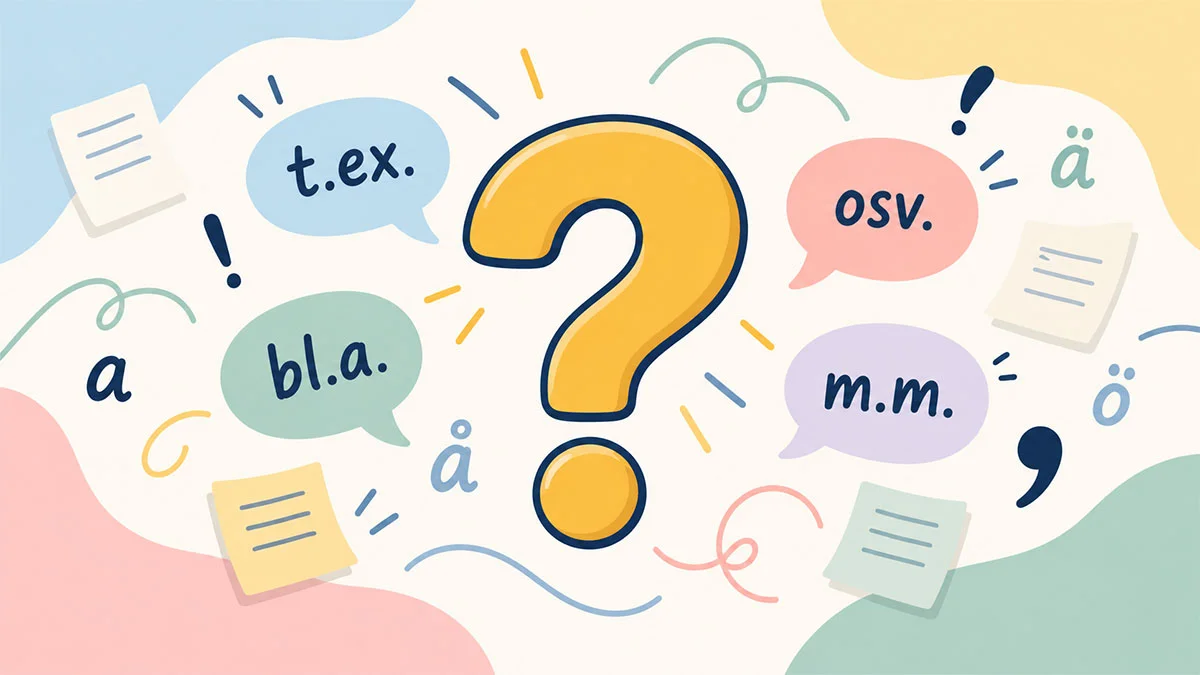 Quiz förkortningar